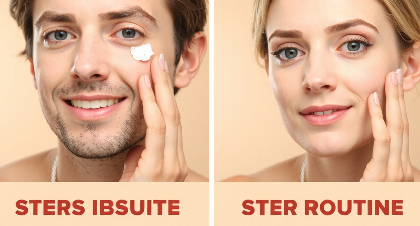 Natural skincare routine